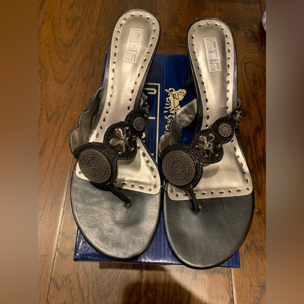 Coach & Four wedge sandals